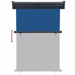 vidaXL Balcony Side Awning Outdoor Privacy Screen Patio Garden Screen Sunshade - blue - Additional view 4