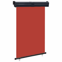 vidaXL Balcony Side Awning Outdoor Privacy Screen Patio Garden Screen Sunshade - red