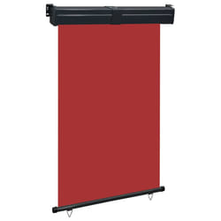 vidaXL Balcony Side Awning Outdoor Privacy Screen Patio Garden Screen Sunshade - red