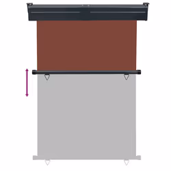 vidaXL Balcony Side Awning Outdoor Privacy Screen Patio Garden Screen Sunshade - brown - Additional view 4
