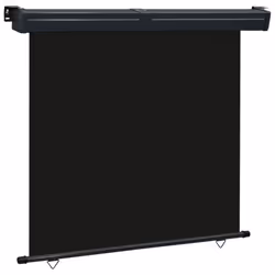 vidaXL Balcony Side Awning Outdoor Privacy Screen Patio Garden Screen Sunshade - black, 175 x 250 cm