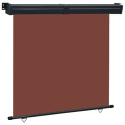 vidaXL Balcony Side Awning Outdoor Privacy Screen Patio Garden Screen Sunshade - brown, 175 x 250 cm