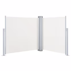 vidaXL Retractable Side Awning Cream 100cm Garden Sun Privacy Screen Sunshades