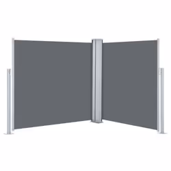 vidaXL Retractable Side Awning Anthracite 120x600cm Garden Sunshade Shelter - Additional view 11