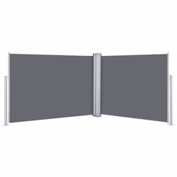 vidaXL Retractable Side Awning Anthracite 100x1000cm Garden Sunshade Shelter