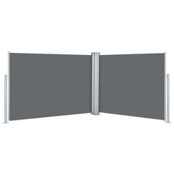 vidaXL Retractable Side Awning Anthracite 100x1000cm Garden Sunshade Shelter