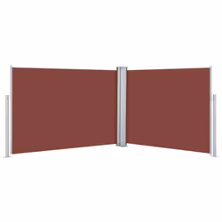 vidaXL Retractable Side Awning Brown 120x1000cm Garden Screen Sunshade Shelter - Additional view 11