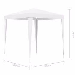 vidaXL Party Tent 2m White Outdoor Garden Canopy Gazebo Pavilion Marquees - Additional view 6