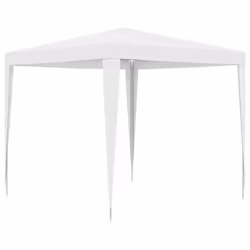 vidaXL Party Tent 2.5m White Outdoor Garden Canopy Gazebo Pavilion Marquees