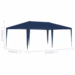 vidaXL Party Tent 6m Blue Outdoor Garden Canopy Gazebo Pavilions Marquees - Additional view 5