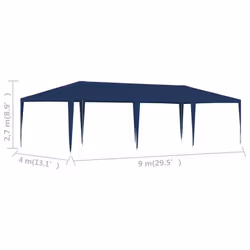 vidaXL Party Tent 9m Blue Outdoor Garden Canopy Gazebo Pavilions Marquees - Additional view 5