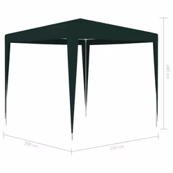 vidaXL Professional Party Tent 2.5m Green Outdoor Garden Canopy Gazebo Shelter - Additional view 5