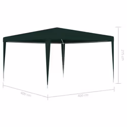 vidaXL Professional Party Tent 4m Green Outdoor Garden Canopy Gazebo Shelter - Additional view 6
