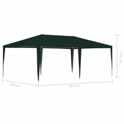 vidaXL Professional Party Tent 6m Green Outdoor Garden Canopy Gazebo Shelter - Additional view 6