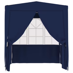 vidaXL Professional Party Tent with Side Walls 2m Blue Outdoor Canopy Gazebo