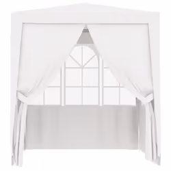 vidaXL Professional Party Tent with Side Walls 2.5m White Garden Canopy Gazebo