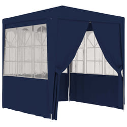 VidaXL Professional Party Tent with Side Walls 2.5x2.5 m Blue 90 g/m²