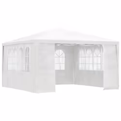 vidaXL Professional Party Tent with Side Walls 4m White Garden Canopy Gazebo