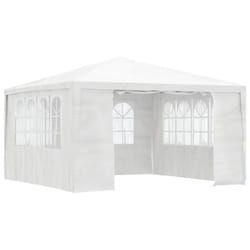 vidaXL Professional Party Tent with Side Walls 4m White Garden Canopy Gazebo