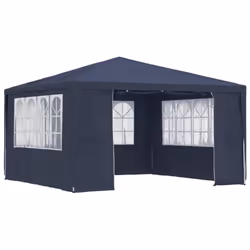 vidaXL Professional Party Tent with Side Walls 4m Blue Garden Canopy Gazebo