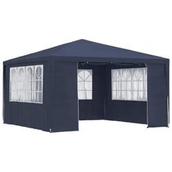 vidaXL Professional Party Tent with Side Walls 4m Blue Garden Canopy Gazebo