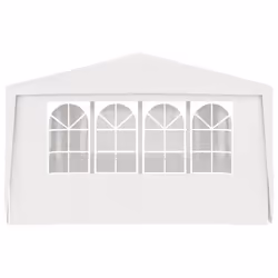 vidaXL Professional Party Tent with Side Walls 6m White Garden Canopy Gazebo