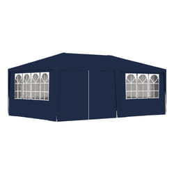 VidaXL Professional Party Tent with Side Walls 4x6 m Blue 90 g/m²