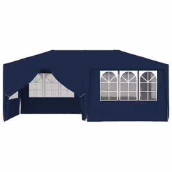VidaXL Professional Party Tent with Side Walls 4x6 m Blue 90 g/m²