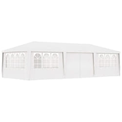 vidaXL Professional Party Tent with Side Walls 9m White Garden Canopy Gazebo