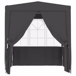 vidaXL Anthracite Garden Party Tent With Side Walls - 2.5 x 2.5m - Additional view 4