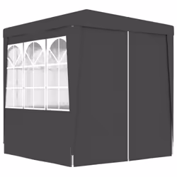 vidaXL Anthracite Garden Party Tent With Side Walls - 2.5 x 2.5m - Additional view 6