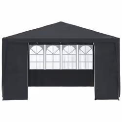 vidaXL Professional Party Tent with Side Walls 4m Anthracite Garden Canopy