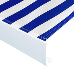 vidaXL Awning Top Sunshade Canvas Blue & White 450x300 cm sun shade