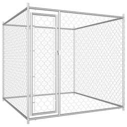 vidaXL Outdoor Dog Kennel Secure Sturdy Stable Pet Supplies Dog House Cage