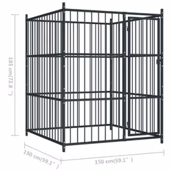 vidaXL Outdoor Dog Kennel with Roof Animal Shelter Garden Pen House Pet Cage - Additional view 4
