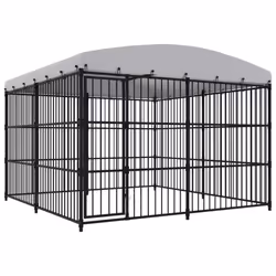 vidaXL Outdoor Dog Kennel 300x300x210cm Roof Pet House Outdoor Exercise Cage