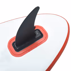 vidaXL Inflatable Stand Up Paddleboard with Sail Set Red and White Board Set - Additional view 6