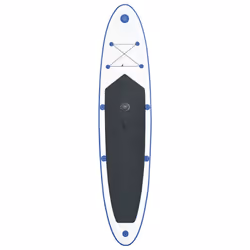 vidaXL Inflatable Stand Up Paddleboard with Sail Set Blue and White Board Set - Additional view 4