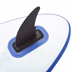 vidaXL Inflatable Stand Up Paddleboard with Sail Set Blue and White Board Set - Additional view 6