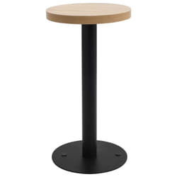 vidaXL Bistro Table Light Brown 40cm MDF Coffee Bar Dinner Dining Desk Stand