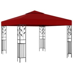vidaXL Gazebo 3m Wine Red Outdoor Garden Patio Canopy Tents Awning Sunshade