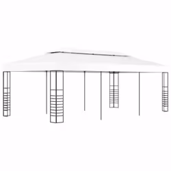 vidaXL Gazebo Marquee 6m White Outdoor Canopy Shelter Tent Awning Sunshade