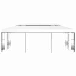 vidaXL Gazebo Marquee 6m White Outdoor Canopy Shelter Tent Awning Sunshade
