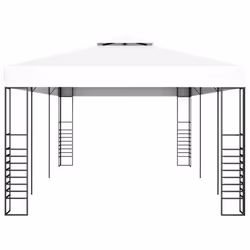 vidaXL Gazebo Marquee 6m White Outdoor Canopy Shelter Tent Awning Sunshade