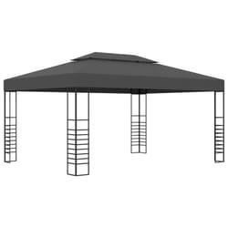 vidaXL Gazebo 4m Anthracite Outdoor Garden Patio Canopy Tents Awning Sunshade