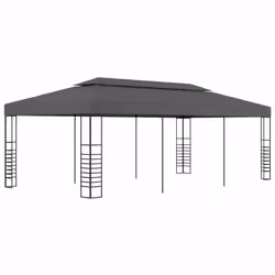 vidaXL Gazebo Marquee 3x6m Anthracite Outdoor Canopy Shelter Awning Sunshade