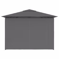 vidaXL Garden Marquee with Curtains 4m Anthracite Outdoor Canopies Gazebos - Additional view 6