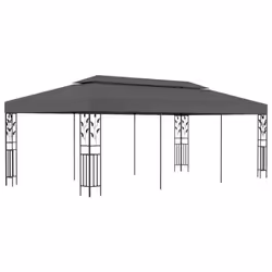 vidaXL Gazebo 3x6m Anthracite Outdoor Patio Garden Canopy Shelters Pavilion