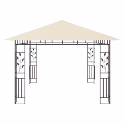vidaXL Gazebo with Mosquito Net 4x3x2.73m Cream 180g/mÂ² Outdoor Canopy Tent - Additional view 3