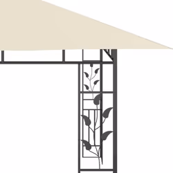 vidaXL Gazebo with Mosquito Net 4x3x2.73m Cream 180g/mÂ² Outdoor Canopy Tent - Additional view 4